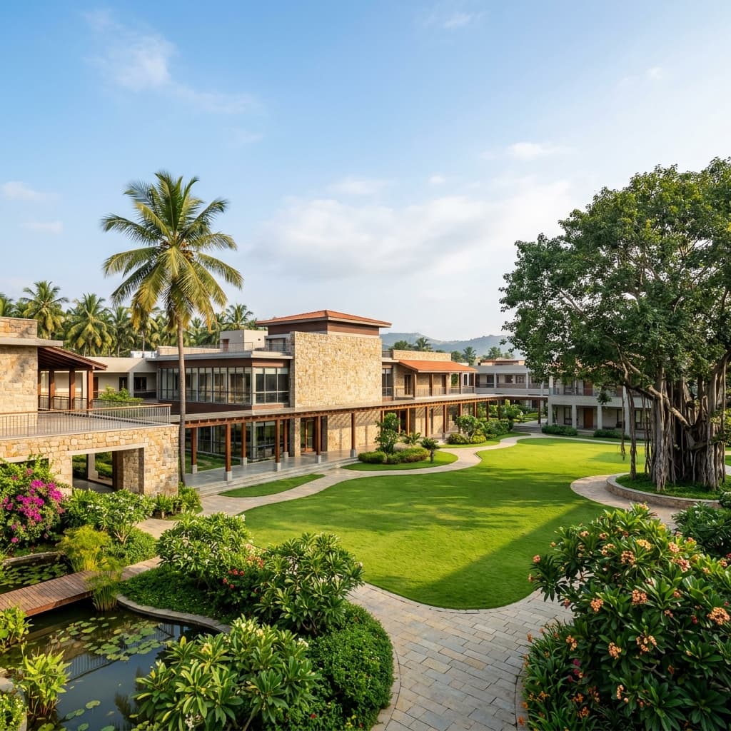 Modern South Indian School Campus